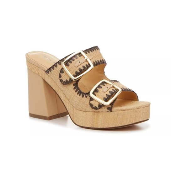 Marc Fisher Shoes - Mark Fisher platform raffia block heel sandals